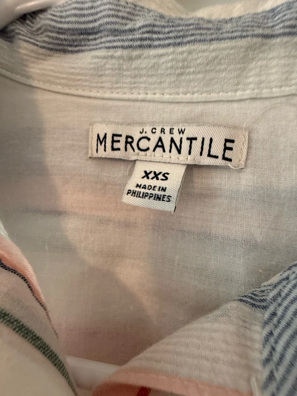 J.Crew Striped Shirt Dress Linen Cotton Blend Tie Front Short Sleeve💛